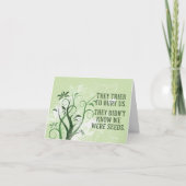 我々は種の感動的引用文 ノートカード (正面)