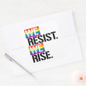我々は立ち上がることに抵抗する スクエアシール (封筒)
