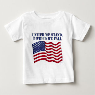 我々は立統一されたち、我々の秋を分割 ベビーTシャツ