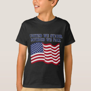 我々は立統一されたち、我々の秋を分割 Tシャツ