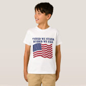 我々は立統一されたち、我々の秋を分割 Tシャツ (正面フル)