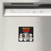 我々は立統一されたつ、ボーリングピン、黒 マグネット (インサイチュ (食洗機))