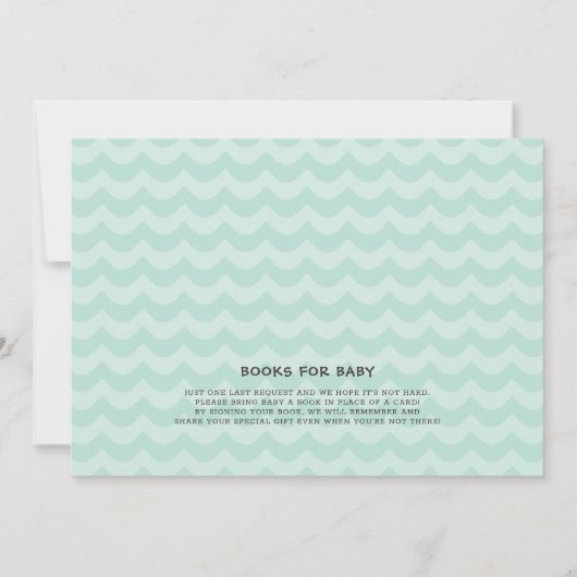 我々は笑みを浮かべてAxolotl赤ちゃんシャワー招待状 招待状 (裏面)