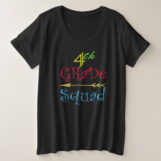 我々は第4級5分隊先生学生B2Sの第3位である プラスサイズTシャツ (デザイン正面)