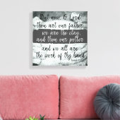 我々は粘土である;あなたは陶工の聖なる書物、 経典 キャンバスプリント (インサイチュ (リビング))