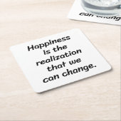 我々は紙コースターを変更できる スクエアペーパーコースター (アングル)