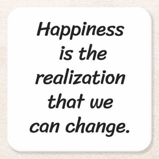 我々は紙コースターを変更できる スクエアペーパーコースター (正面)