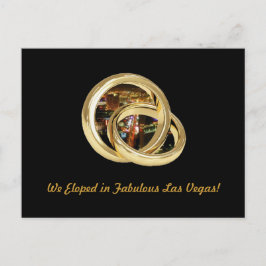 我々は素晴らしいラスベガスで駆結婚け落ちした"バンド" Po 案内ポストカード