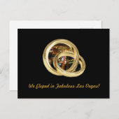 我々は素晴らしいラスベガスで駆結婚け落ちした"バンド" Po 案内ポストカード (正面/裏面)