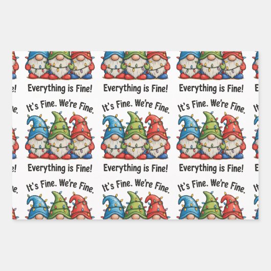 我々は素晴らしすべて素晴らしの格言素晴らしクリスマス ラッピングペーパーシート (正面)