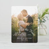 我々は結び付けクラシックたKnot Photo Elopement結婚's 案内状 (スタンド正面)