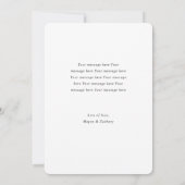 我々は結び付けクラシックたKnot Photo Elopement結婚's 案内状 (裏面)