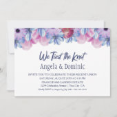 我々は結び目のフローラ結婚式のレセプション 招待状 (正面)