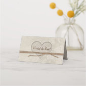 我々は結び目のマッチングを結んだ プレイスカード (裏面)