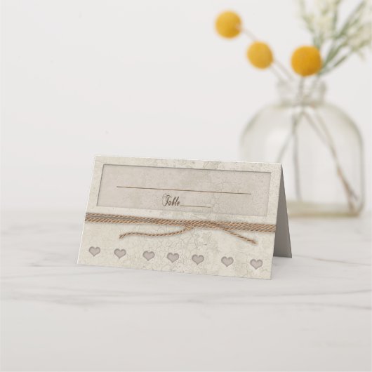 我々は結び目のマッチングを結んだ プレイスカード (正面)