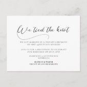 我々は結び目のロマンチックな書エレガント道を結んだ ポストカード (正面)