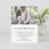 我々は結び目の写真のシンプル発表を結んだ 招待状 (スタンド正面)