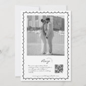 我々は結び目の手描きカクテルのカクテルを結結婚ぶ 招待状 (裏面)