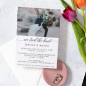 我々は結び目の招待状の駆け落ち発表 招待状