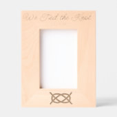 我々は結び目の枠を結んだ レーザー彫刻フレーム (正面)