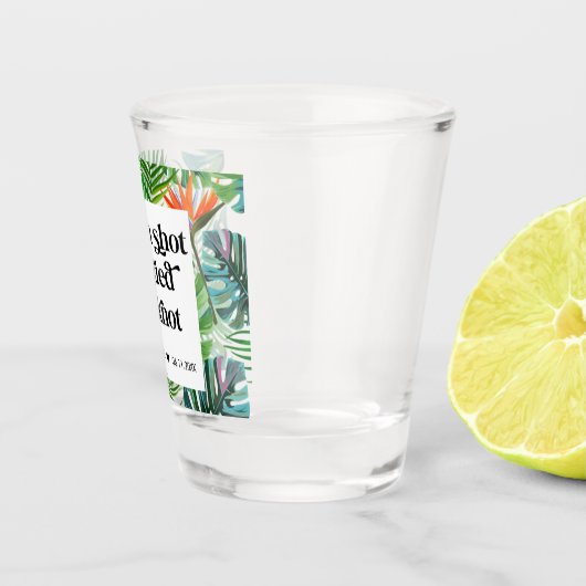 我々は結び目の熱帯ビーチ結婚式の好意 ショットグラス (右)