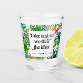 我々は結び目の熱帯ビーチ結婚式の好意 ショットグラス (正面)