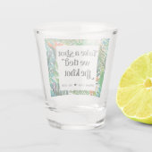 我々は結び目の熱帯ビーチ結婚式優勝 ショットグラス (裏面)