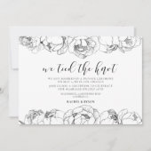 我々は結び目の牡丹のエレガント発表を結んだ 招待状 (正面)