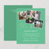 我々は結び目の発表結婚招待状を結んだ (正面/裏面)