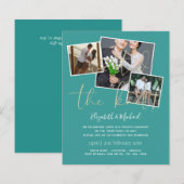 我々は結び目の発表結婚招待状を結んだ (正面/裏面)