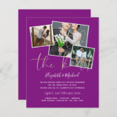 我々は結び目の発表結婚招待状を結んだ (正面/裏面)