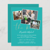 我々は結び目の発表結婚招待状を結んだ (正面/裏面)