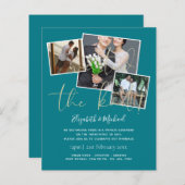 我々は結び目の発表結婚招待状を結んだ (正面/裏面)