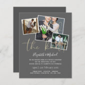 我々は結び目の発表結婚招待状を結んだ (正面/裏面)