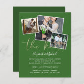 我々は結び目の発表結婚招待状を結んだ (正面/裏面)