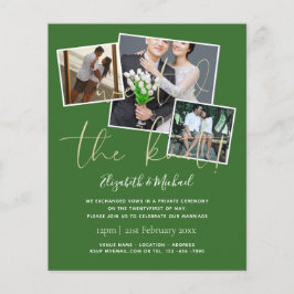 我々は結び目の発表結婚招待状を結んだ