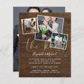 我々は結び目の発表結婚招待状を結んだ (正面/裏面)