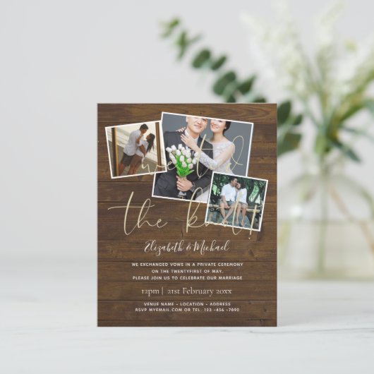 我々は結び目の発表結婚招待状を結んだ (スタンド正面)