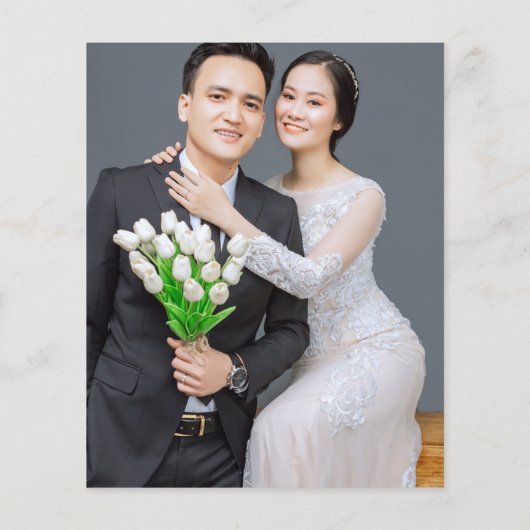 我々は結び目の発表結婚招待状を結んだ (裏面)