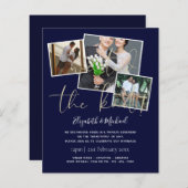 我々は結び目の発表結婚招待状を結んだ (正面/裏面)