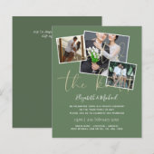 我々は結び目の発表結婚招待状を結んだ (正面/裏面)