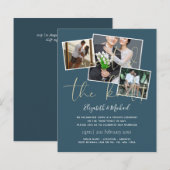 我々は結び目の発表結婚招待状を結んだ (正面/裏面)