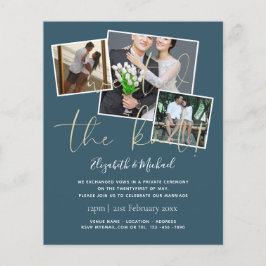 我々は結び目の発表結婚招待状を結んだ