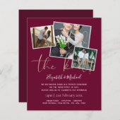 我々は結び目の発表結婚招待状を結んだ (正面/裏面)