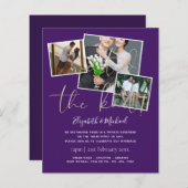 我々は結び目の発表結婚招待状を結んだ (正面/裏面)