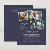 我々は結び目の発表結婚招待状を結んだ (正面/裏面)