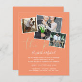 我々は結び目の発表結婚招待状を結んだ (正面/裏面)