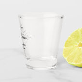 我々は結び目の結婚式のパーソナライズされたパーティーの好意を結んだ ショットグラス (右)