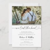 我々は結び目の結婚式レセプションオンリー招待状 招待状 (正面)