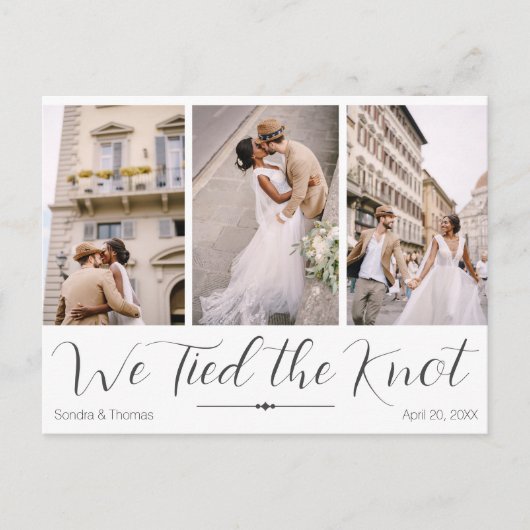 我々は結び目の駆け落ちポストカードを結んだ ポストカード (正面)